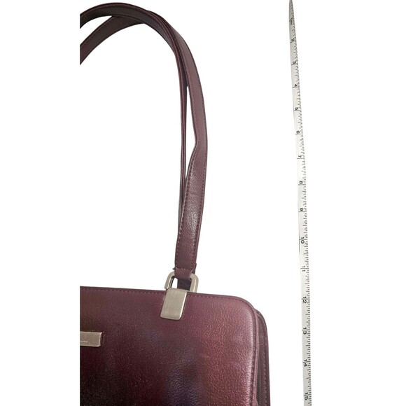 Vintage Liz Claiborne Purse Brown Lined Section Dividers  Shoulder Bag - Picture 8 of 9